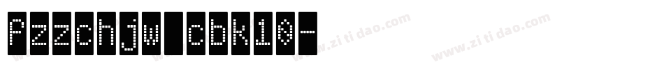 fzzchjw cbk10字体转换